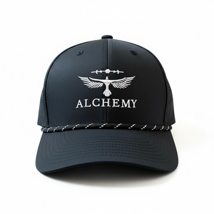 Alchemy Golf Rope Hat black front view
