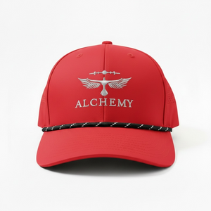 Alchemy Golf Rope Hat red front view