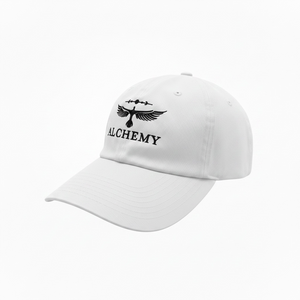 Alchemy Golf Dad Hat white black left view