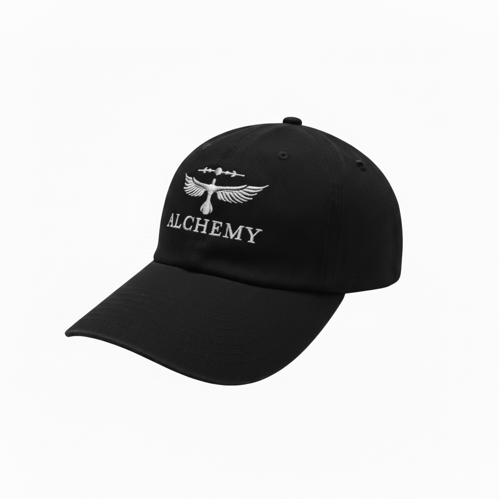Alchemy Golf Dad Hat black left view