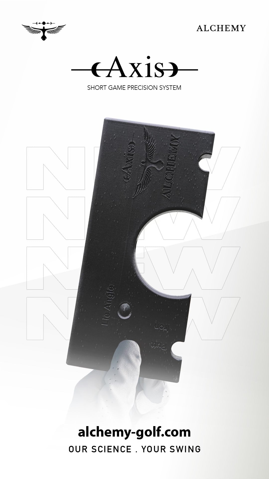 Axis Short Game Training Aid in hand white background