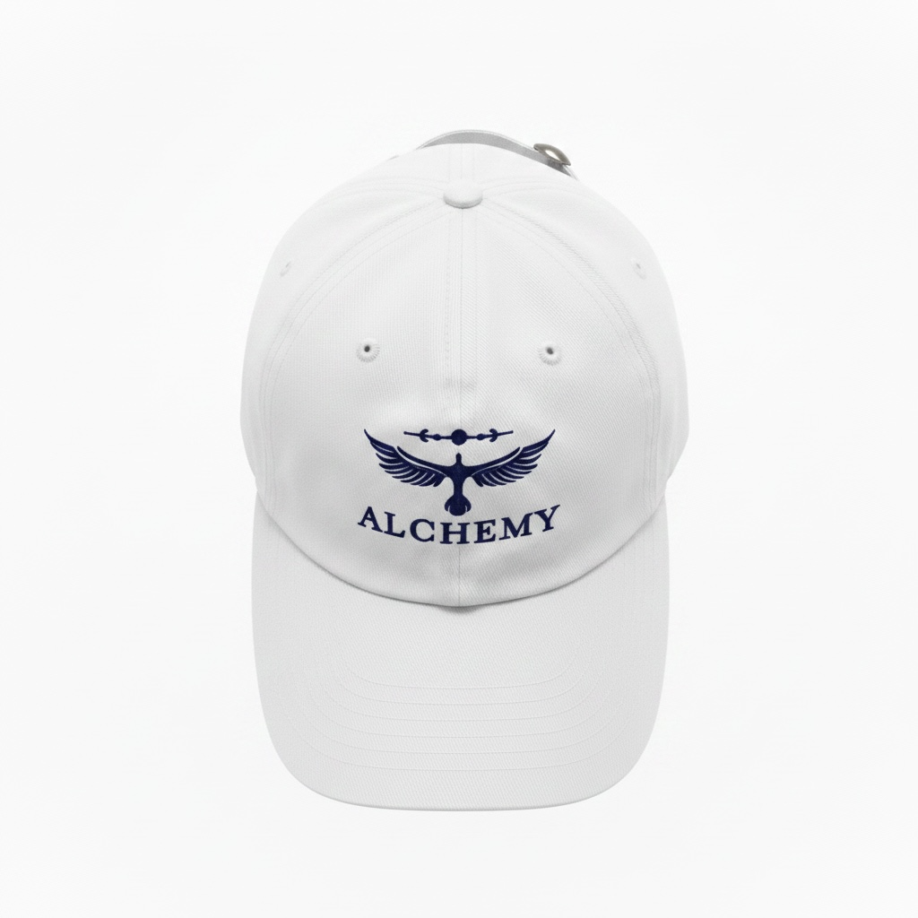 Alchemy Golf Dad Hat white blue product photo