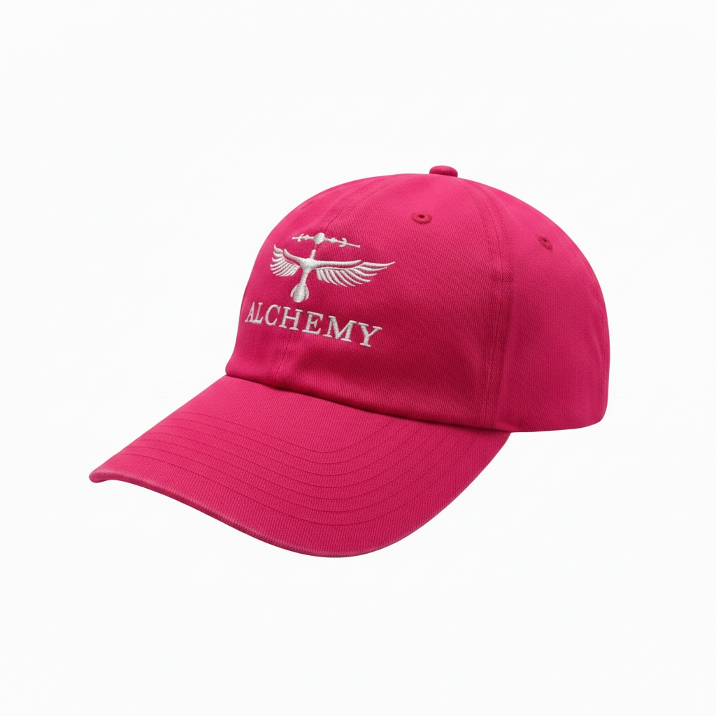 Alchemy Golf Dad Hat pink left view