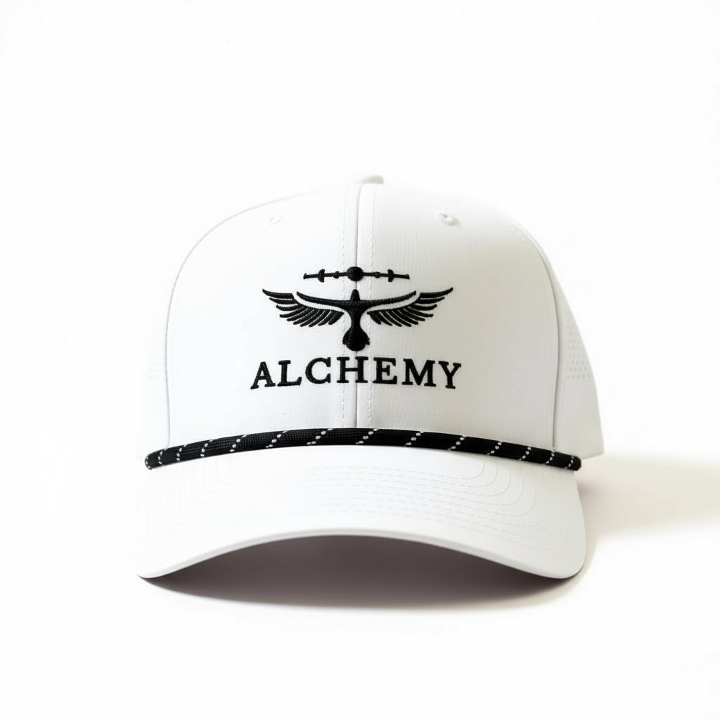 Alchemy Golf Rope Hat white front view
