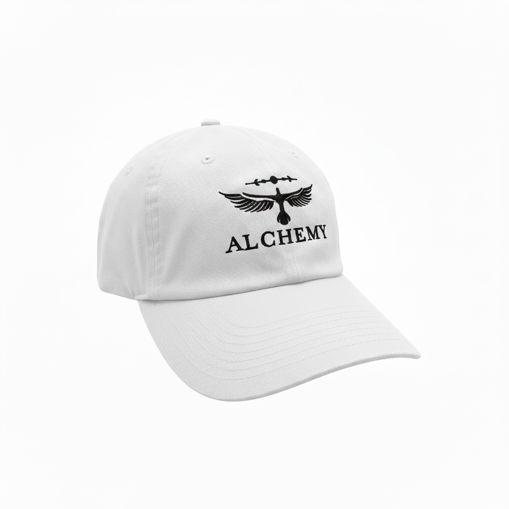Alchemy Golf Dad Hat white black right view